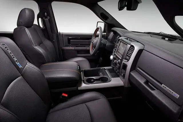 interior of truck
