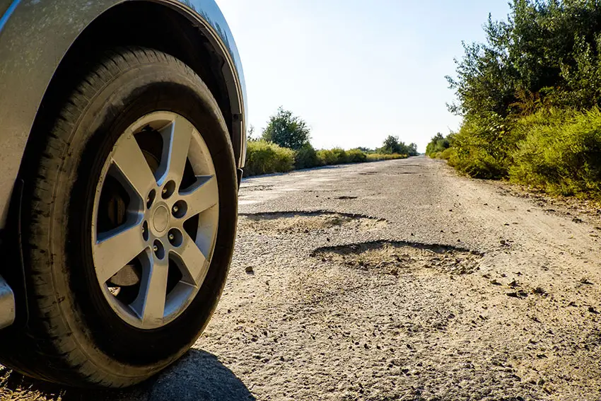 Pothole damage
