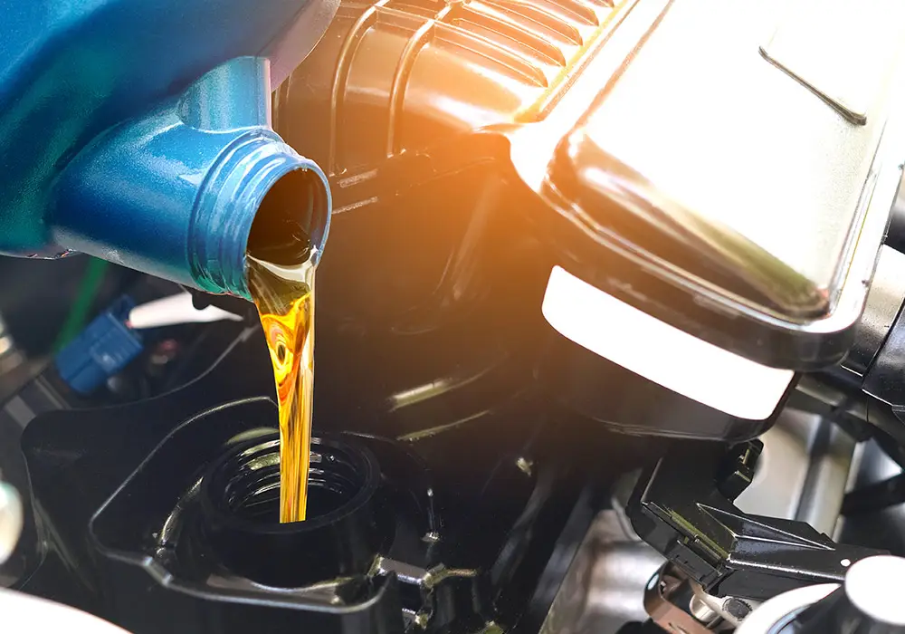 oil being poured 