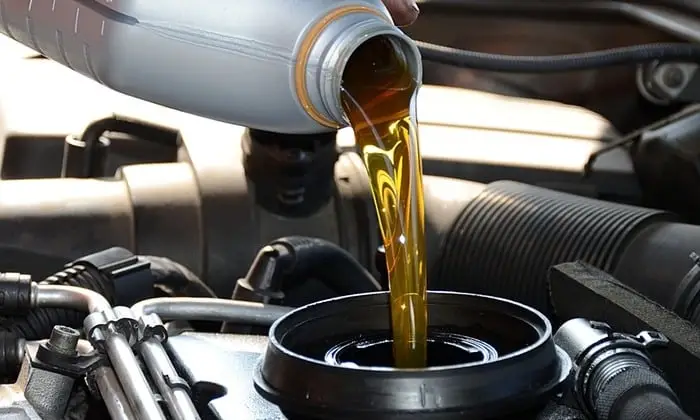 pouring oil